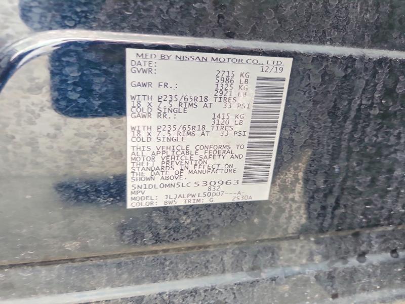 Продажа на аукционе авто 2020 Infiniti Qx60, vin: 5N1DL0MN5LC530963, номер лота: 51767456