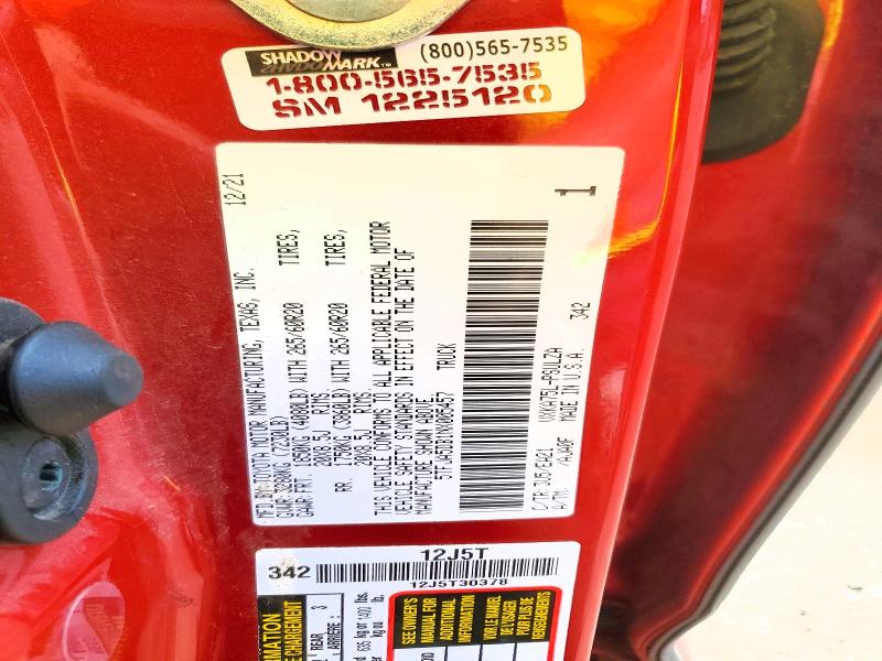 Aukcja sprzedaży 2022 Toyota Tundra, vin: 5TFJA5DB1NX005457, numer aukcji: 53162666