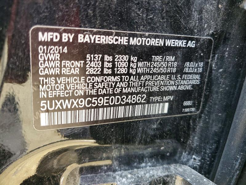 Продажа на аукционе авто 2014 Bmw X3, vin: 5UXWX9C59E0D34862, номер лота: 54256566