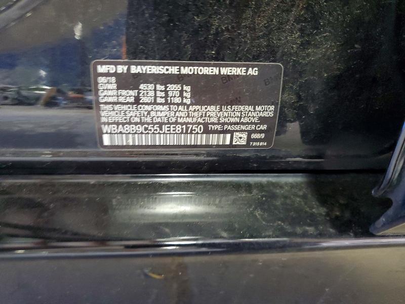 Продажа на аукционе авто 2018 Bmw 330, vin: WBA8B9C55JEE81750, номер лота: 52018346