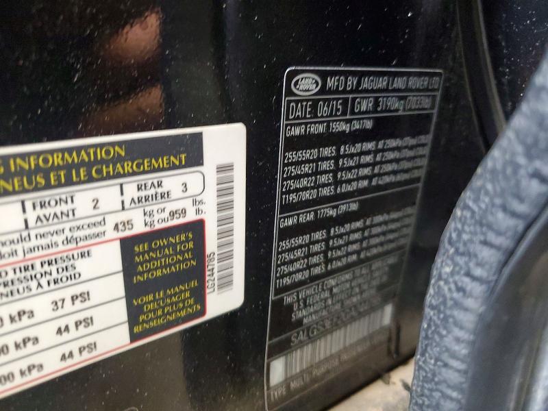 Продажа на аукционе авто 2016 Land Rover Range Rover, vin: SALGS3EF2GA244785, номер лота: 54011556