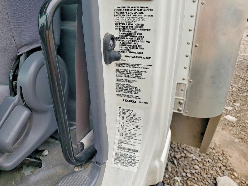 2021 Isuzu Npr Hd მანქანა იყიდება აუქციონზე, vin: 54DC4W1D5MS203588, აუქციონის ნომერი: 52551086