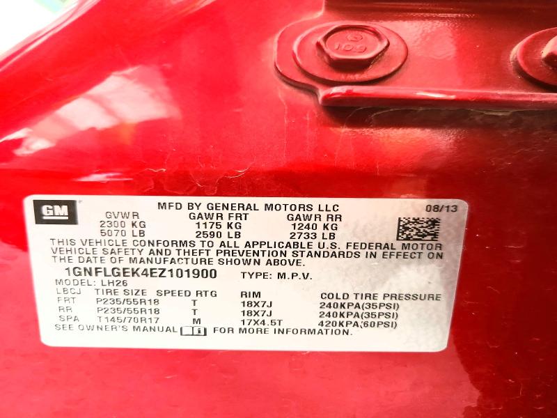 2014 Chevrolet Equinox მანქანა იყიდება აუქციონზე, vin: 1GNFLGEK4EZ101900, აუქციონის ნომერი: 53043416