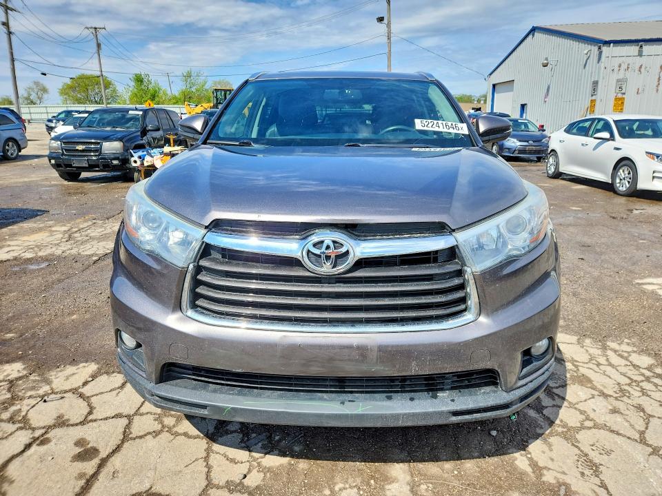 2015 Toyota Highlander მანქანა იყიდება აუქციონზე, vin: 5TDJKRFH1FS124946, აუქციონის ნომერი: 52241646