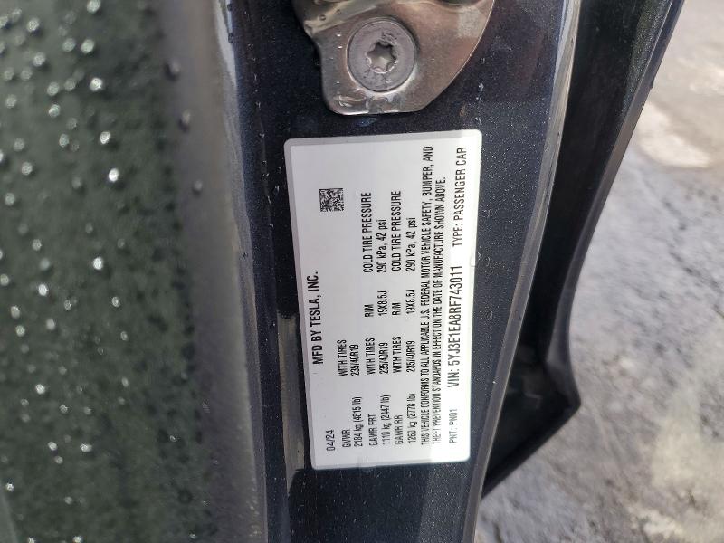 Продажа на аукционе авто 2024 Tesla Model 3, vin: 5YJ3E1EA8RF743011, номер лота: 54941456