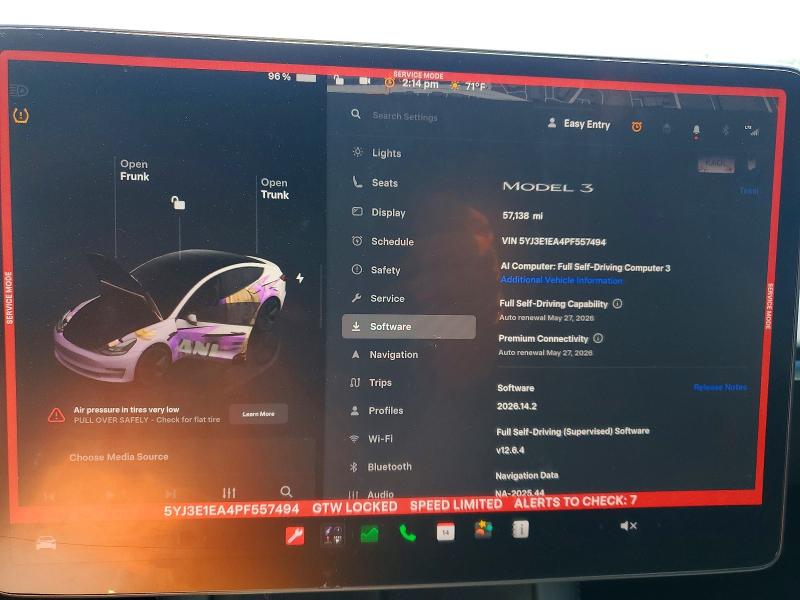 Продажа на аукционе авто 2023 Tesla Model 3, vin: 5YJ3E1EA4PF557494, номер лота: 53423166
