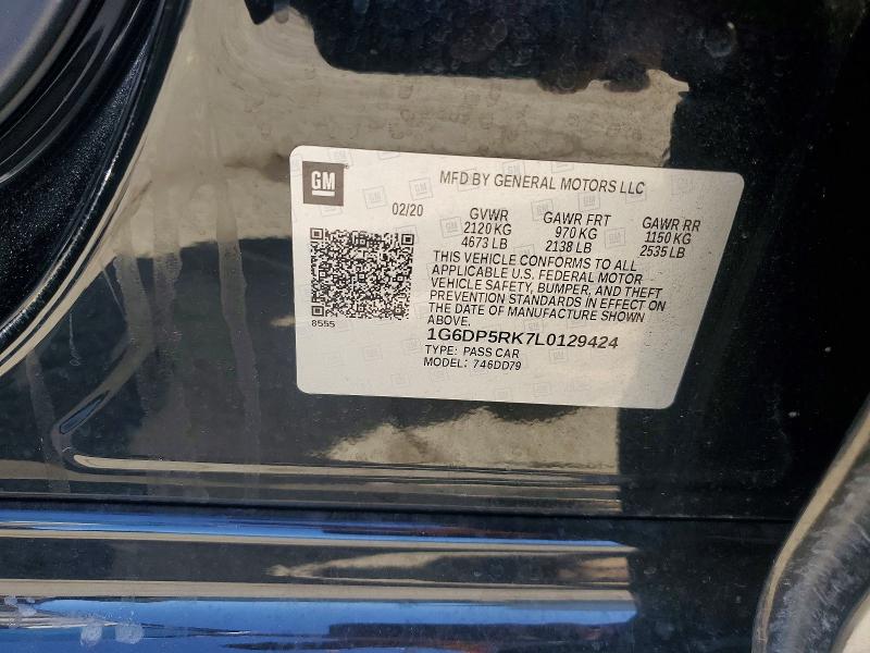 Aukcja sprzedaży 2020 Cadillac Ct5, vin: 1G6DP5RK7L0129424, numer aukcji: 53648016