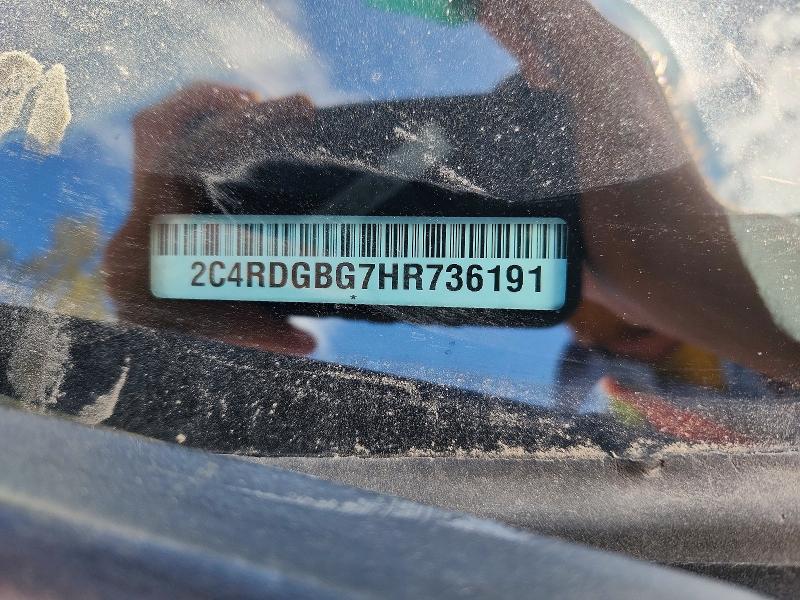 2017 Dodge Grand Caravan მანქანა იყიდება აუქციონზე, vin: 2C4RDGBG7HR736191, აუქციონის ნომერი: 54683216