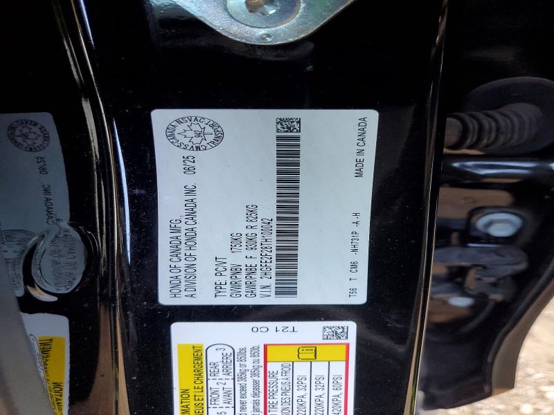 Продажа на аукционе авто 2026 Honda Civic, vin: 2HGFE2F28TH100042, номер лота: 55208156
