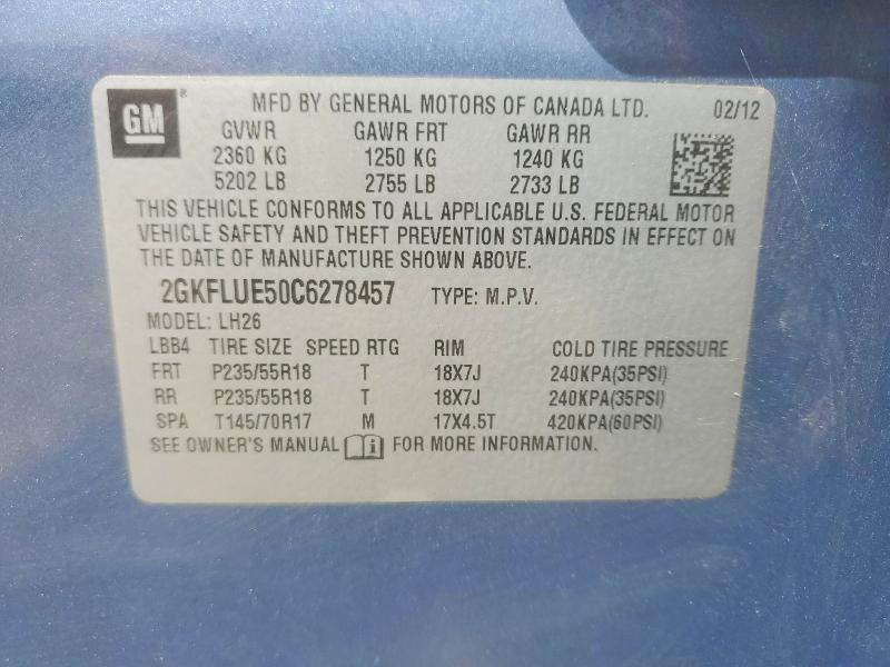 Продажа на аукционе авто 2012 Gmc Terrain, vin: 2GKFLUE50C6278457, номер лота: 54878096