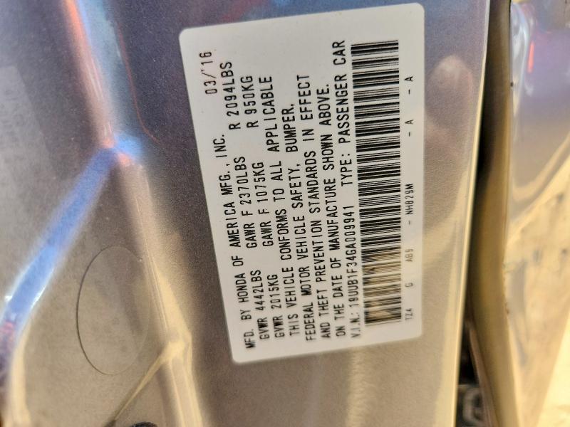 Продаж на аукціоні авто 2016 Acura Tlx, vin: 19UUB1F34GA009941, номер лоту: 55129936