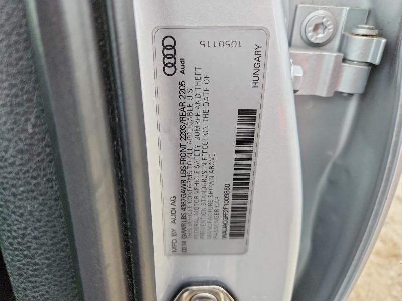 Aukcja sprzedaży 2015 Audi A3, vin: WAUACGFF2F1009850, numer aukcji: 53589626