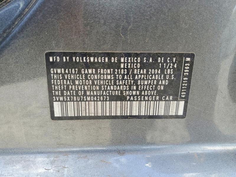 Aukcja sprzedaży 2025 Volkswagen Jetta, vin: 3VW5X7BU7SM042673, numer aukcji: 53845896