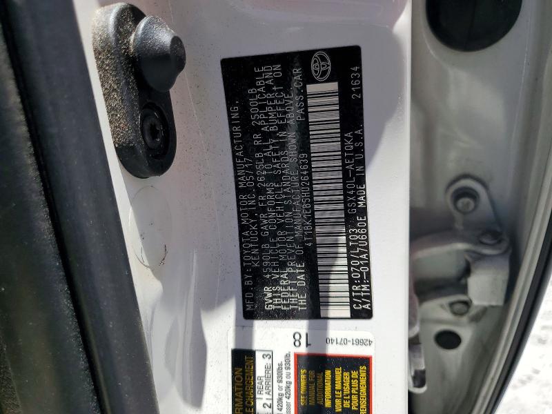 2017 Toyota Avalon მანქანა იყიდება აუქციონზე, vin: 4T1BK1EB5HU264639, აუქციონის ნომერი: 52626676