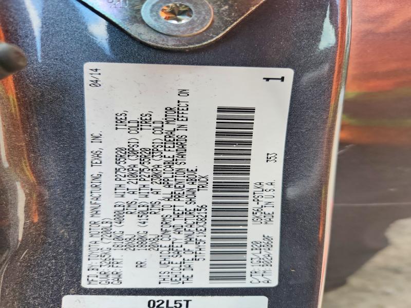 2014 Toyota Tundra მანქანა იყიდება აუქციონზე, vin: 5TFHY5F1XEX382156, აუქციონის ნომერი: 53522926
