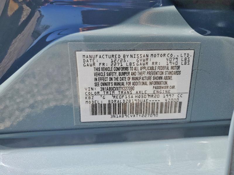 Продаж на аукціоні авто 2026 Nissan Sentra, vin: 3N1AB9CVXTY227090, номер лоту: 55070446