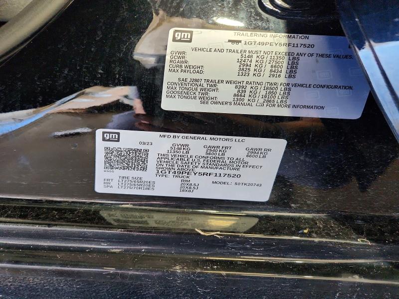 Продажа на аукционе авто 2024 Gmc Sierra, vin: 1GT49PEY5RF117520, номер лота: 55148436