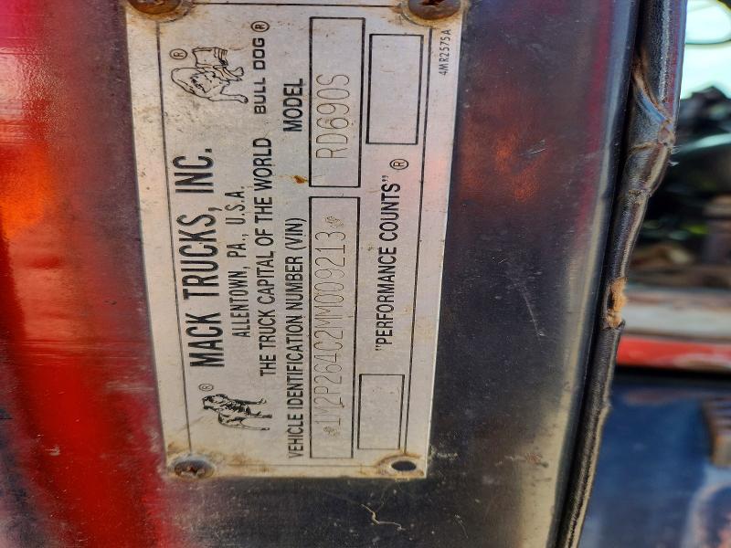 1991 Mack 600 მანქანა იყიდება აუქციონზე, vin: 1M2P264C2MM009213, აუქციონის ნომერი: 51694296