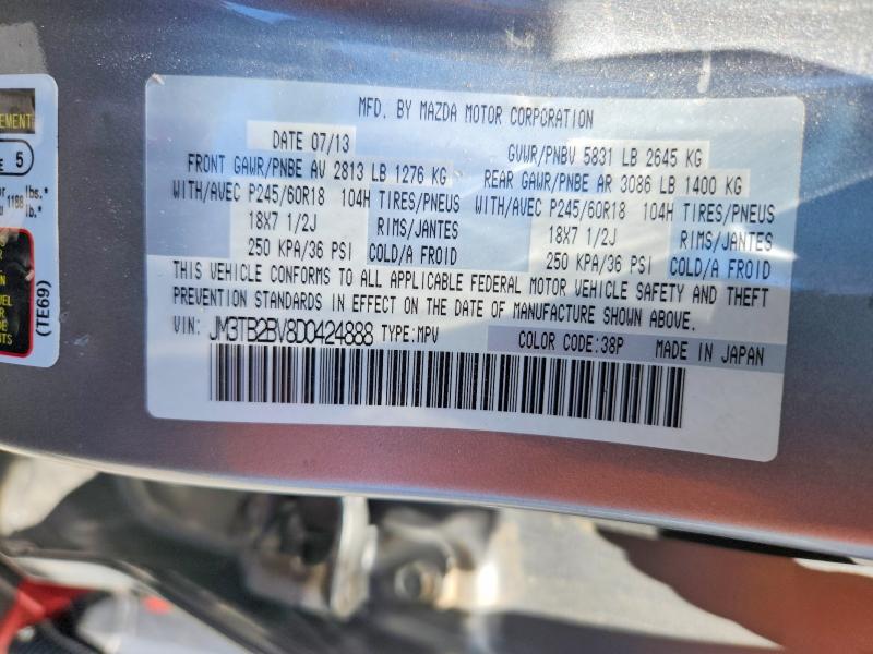 Aukcja sprzedaży 2013 Mazda Cx-9, vin: JM3TB2BV8D0424888, numer aukcji: 54327636