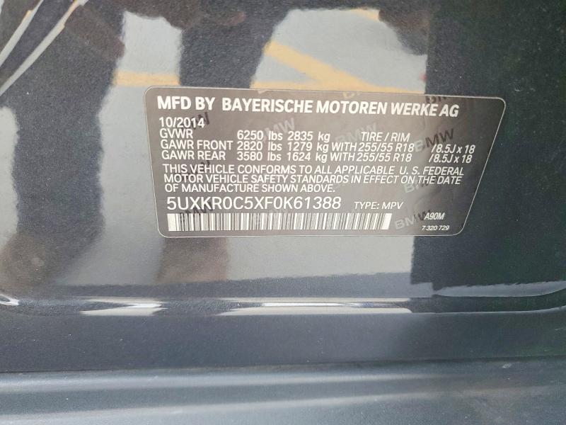 Aukcja sprzedaży 2015 Bmw X5, vin: 5UXKR0C5XF0K61388, numer aukcji: 51781936