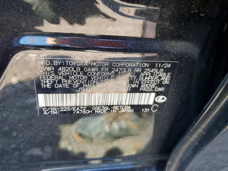 Продажа на аукционе авто 2025 Lexus Is 350, vin: JTHGZ1E24S5038601, номер лота: 53987306