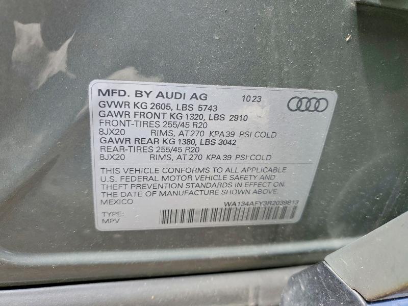 Продаж на аукціоні авто 2024 Audi Sq5, vin: WA134AFY3R2039813, номер лоту: 54508336