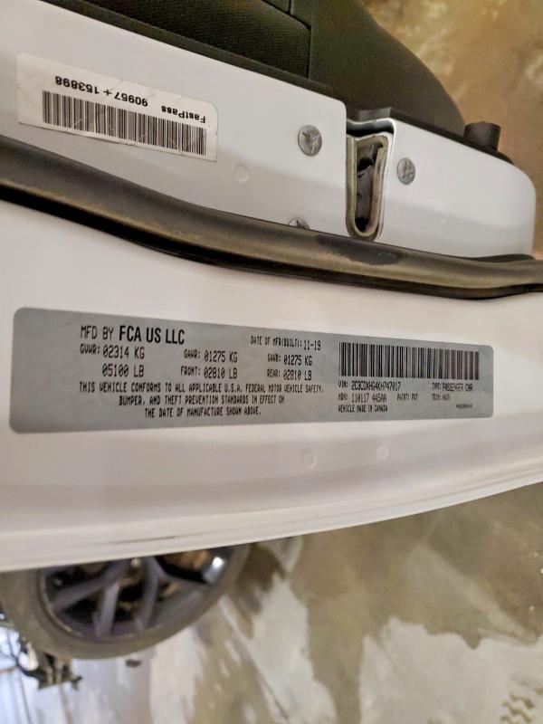 52534236 :رقم المزاد ، 2C3CDXHG4KH747017 vin ، 2019 Dodge Charger مزاد بيع