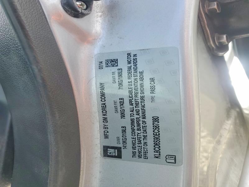 Продажа на аукционе авто 2014 Chevrolet Spark, vin: KL8CD6S90EC587380, номер лота: 55108256