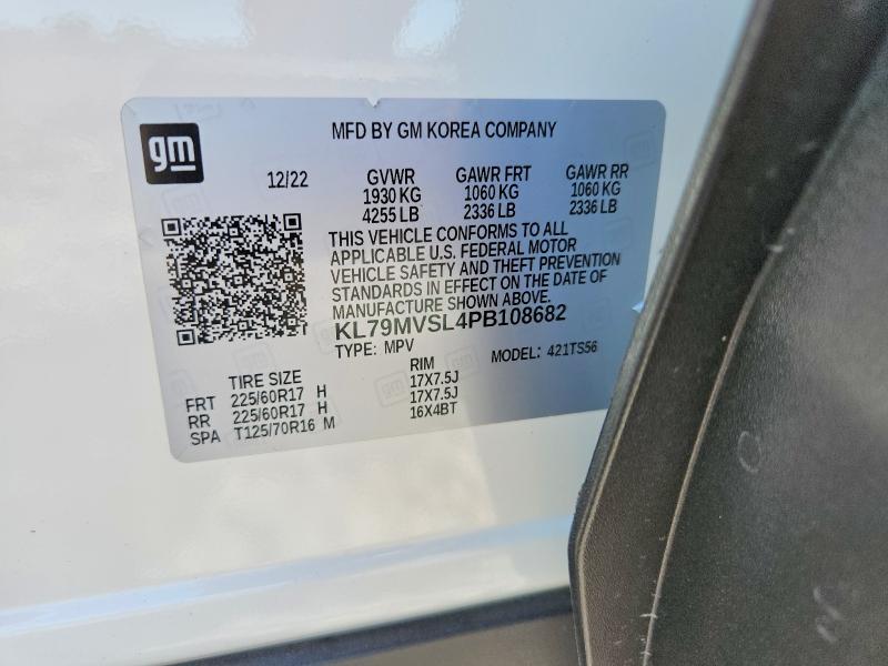 Продаж на аукціоні авто 2023 Chevrolet Trailblazer, vin: KL79MVSL4PB108682, номер лоту: 53356886