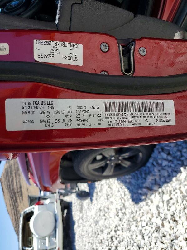 55040326 :رقم المزاد ، 1C4NJPBA4FD263661 vin ، 2015 Jeep Patriot مزاد بيع