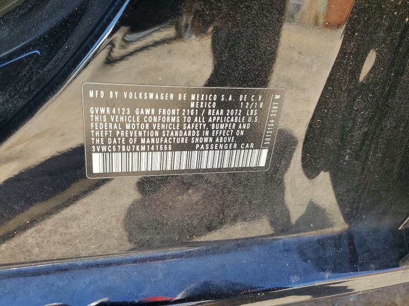 Продажа на аукционе авто 2019 Volkswagen Jetta 4d 1.4t E-line, vin: 3VWC57BU7KM141555, номер лота: 52133676