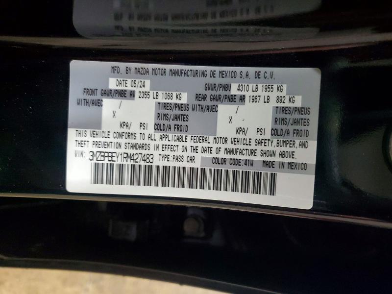 Продаж на аукціоні авто 2024 Mazda 3, vin: 3MZBPBEY1RM427483, номер лоту: 52818426
