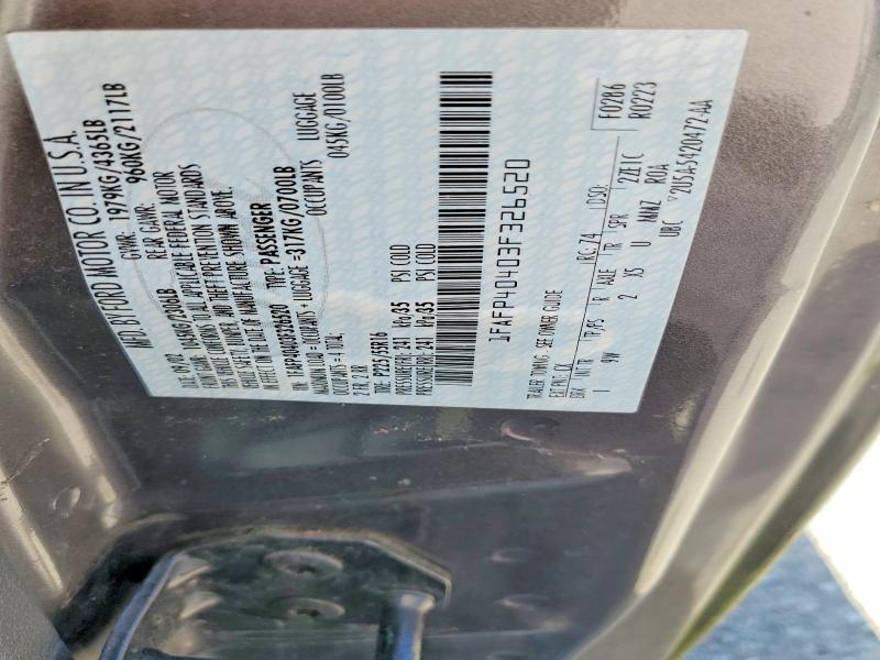 Продажа на аукционе авто 2003 Ford Mustang, vin: 1FAFP40403F326520, номер лота: 55545556