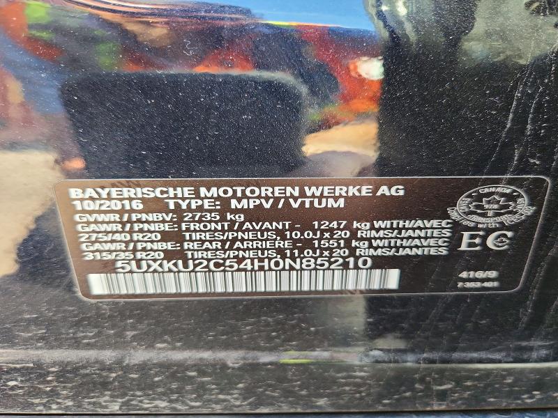 Продажа на аукционе авто 2017 Bmw X6, vin: 5UXKU2C54H0N85210, номер лота: 54447156