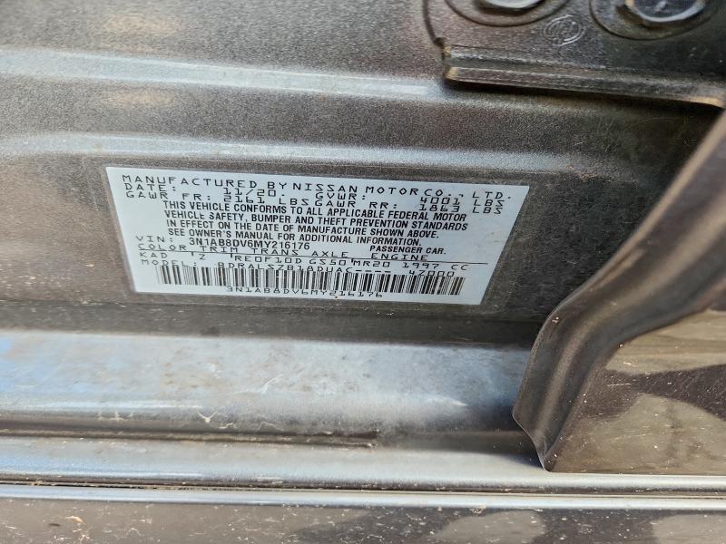 Aukcja sprzedaży 2021 Nissan Sentra, vin: 3N1AB8DV6MY216176, numer aukcji: 53217456