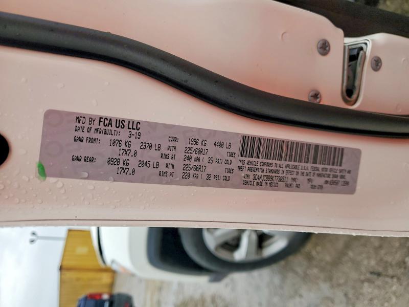 Aukcja sprzedaży 2019 Jeep Compass, vin: 3C4NJCBB9KT736511, numer aukcji: 53615956