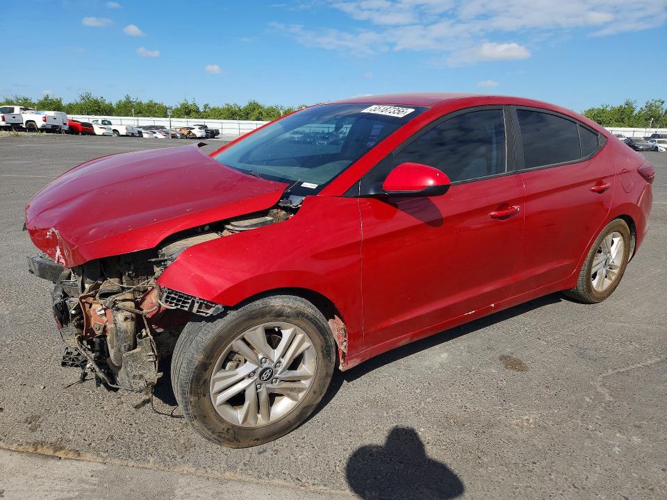 2019 Hyundai Elantra მანქანა იყიდება აუქციონზე, vin: KMHD84LF4KU739817, აუქციონის ნომერი: 55187356