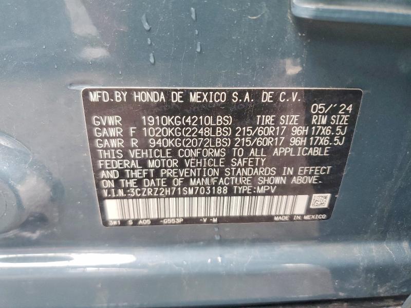 Aukcja sprzedaży 2025 Honda Hr-v, vin: 3CZRZ2H71SM703188, numer aukcji: 52714096