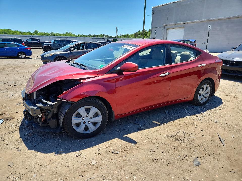 55093336 :رقم المزاد ، 5NPDH4AE8GH752828 vin ، 2016 Hyundai Elantra مزاد بيع
