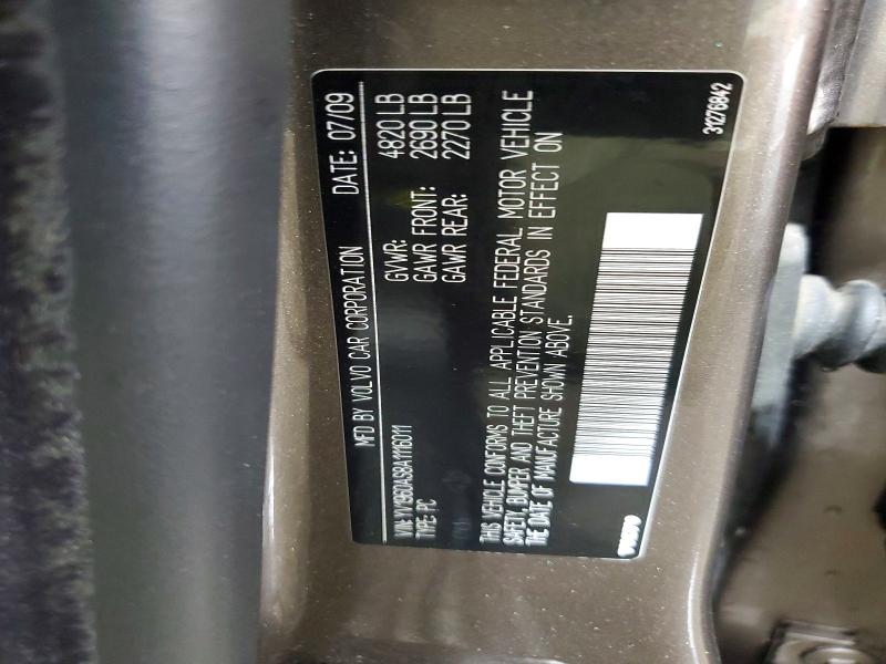 Продажа на аукционе авто 2010 Volvo S80, vin: YV1960AS8A1116011, номер лота: 54634206