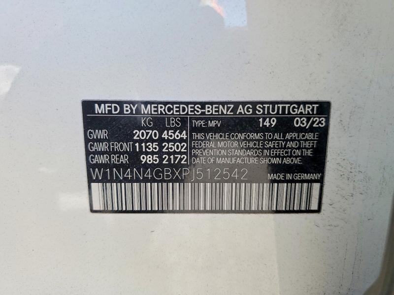 54298296 :رقم المزاد ، W1N4N4GBXPJ512542 vin ، 2023 Mercedes-benz Gla مزاد بيع
