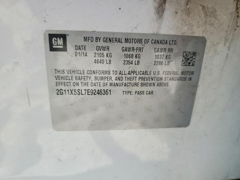 Продаж на аукціоні авто 2014 Chevrolet Impala, vin: 2G11X5SL7E9246361, номер лоту: 52999996