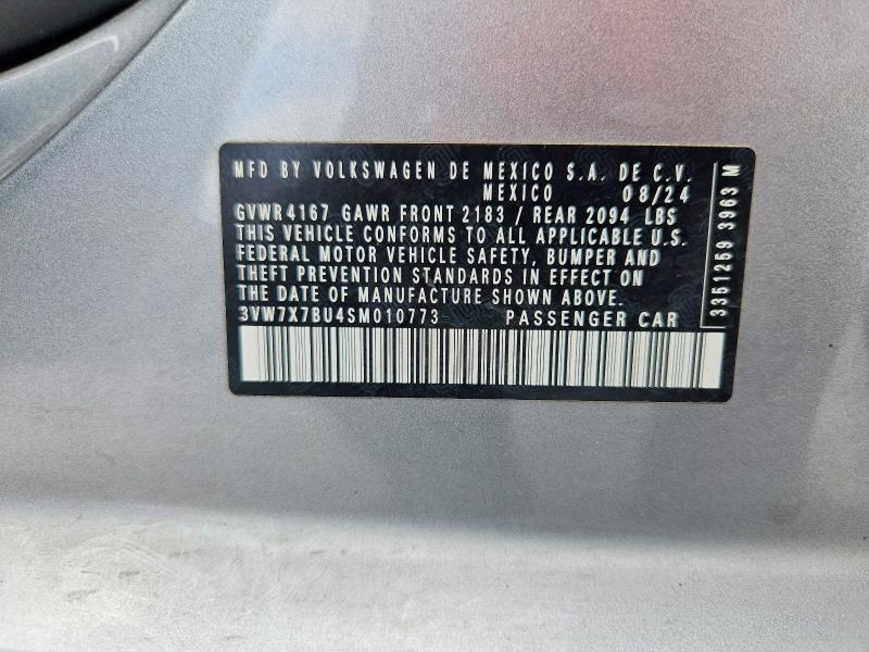 Продаж на аукціоні авто 2025 Volkswagen Jetta, vin: 3VW7X7BU4SM010773, номер лоту: 54270046