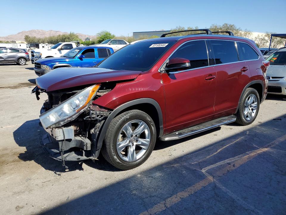 Продажа на аукционе авто 2015 Toyota Highlander, vin: 5TDYKRFH9FS100330, номер лота: 53195546