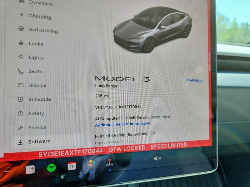 Продаж на аукціоні авто 2026 Tesla Model 3, vin: 5YJ3E1EAXTF170944, номер лоту: 54130436
