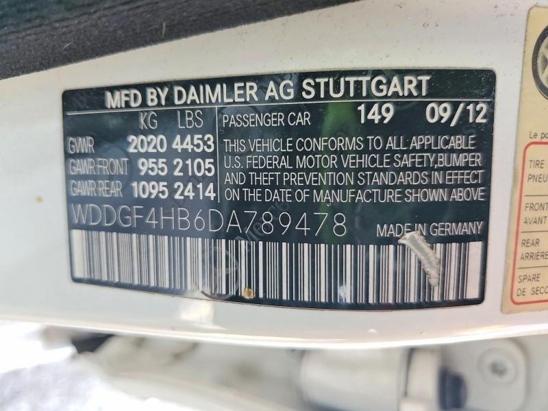 Продажа на аукционе авто 2013 Mercedes-benz C, vin: WDDGF4HB6DA789478, номер лота: 50800326