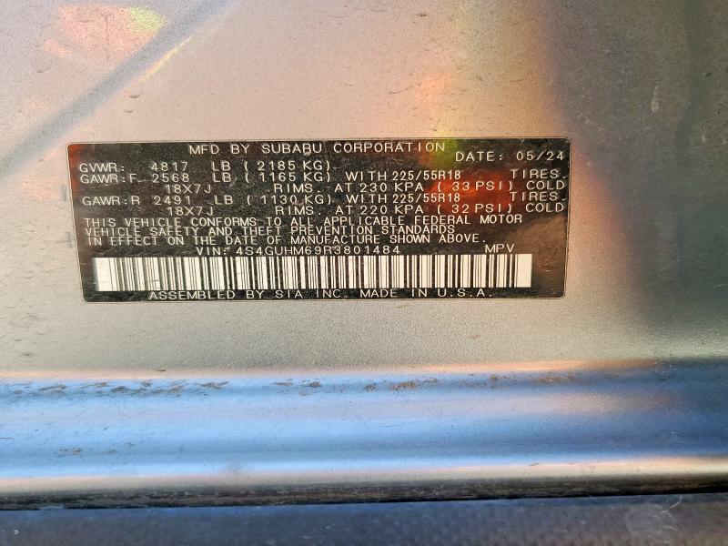 2024 Subaru Crosstrek მანქანა იყიდება აუქციონზე, vin: 4S4GUHM69R3801484, აუქციონის ნომერი: 52866996