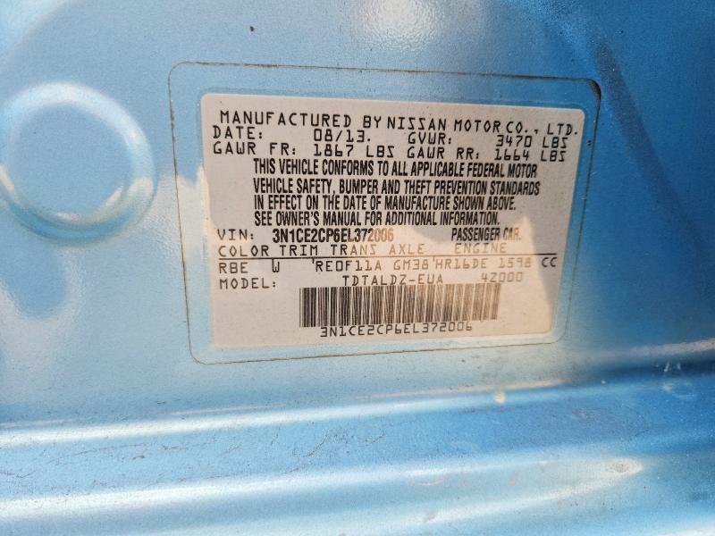 Продажа на аукционе авто 2014 Nissan Versa Note, vin: 3N1CE2CP6EL372006, номер лота: 54171856