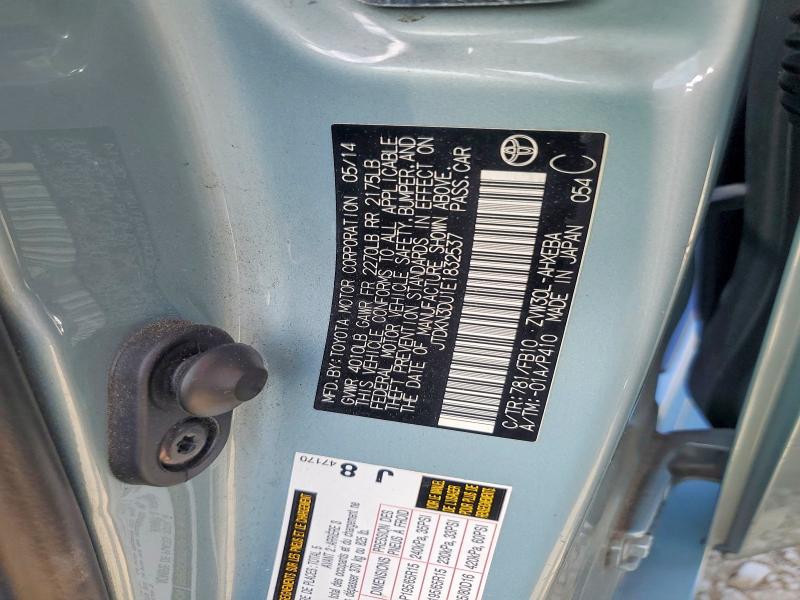 Продаж на аукціоні авто 2014 Toyota Prius, vin: JTDKN3DU1E1832537, номер лоту: 54295826