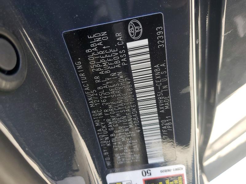 51846376 :رقم المزاد ، 4T1DBADK6TU046647 vin ، 2026 Toyota Camry مزاد بيع